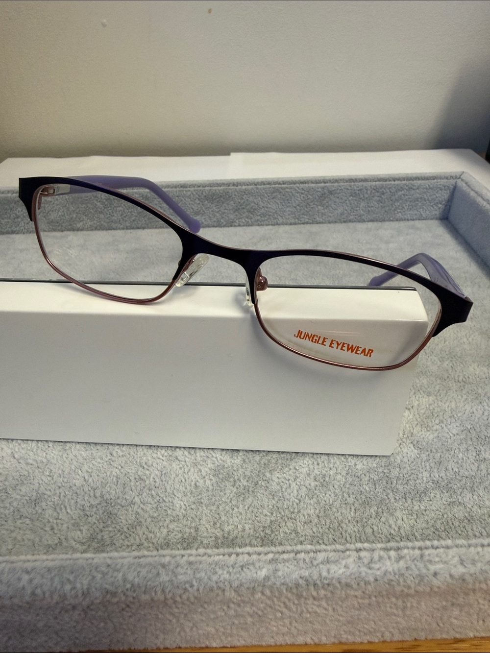 NWOT Jungle Eyewear JE512 Purple & Brown/Pink  Small Glasses size 45